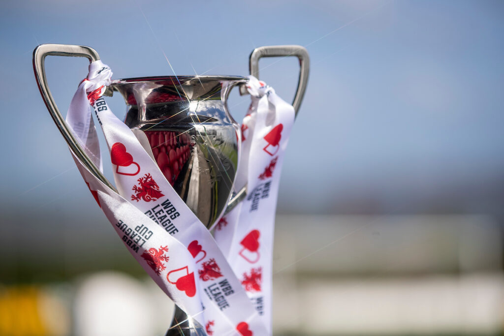 A general view of the Welsh Blood Service League Cup trophy