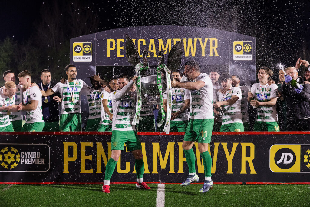 The New Saints lift the 2024/25 JD Cymru Premier trophy