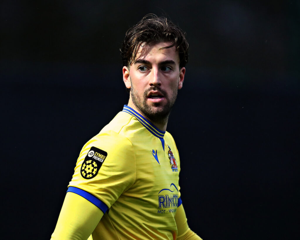 Ben Williams-Margetson of Barry Town United during The New Saints vs Barry Town United in Round 1 of the JD Cymru Premier Championship Conference at Park Hall, Oswestry