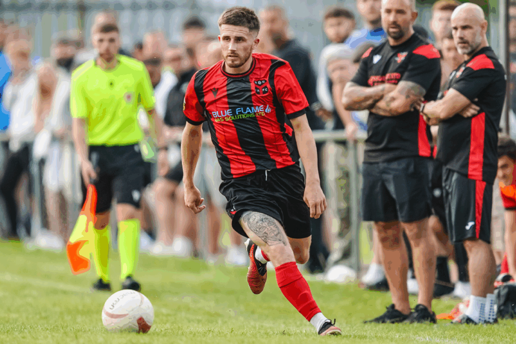 Cory Morgan in action for Cymru South side Ynyshir Albions